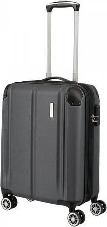 Walizka kabinowa Travelite City 4K 55 cm - Antracyt