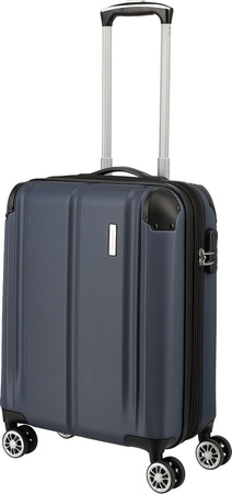 Walizka kabinowa Travelite City 4K 55 cm - Granatowa