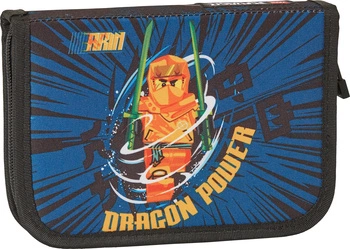 Piórnik składany z wyposażeniem LEGO Ninjago Dragon Power Blue