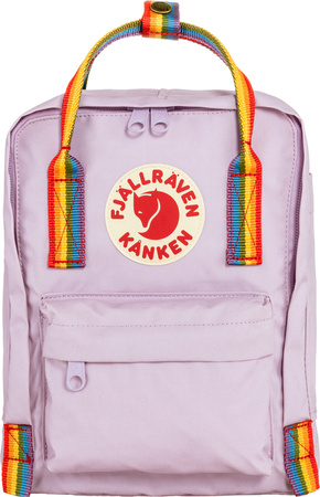 Plecak miejski Fjallraven Kanken Rainbow Mini - Pastel Lavender / Rainbow Pattern