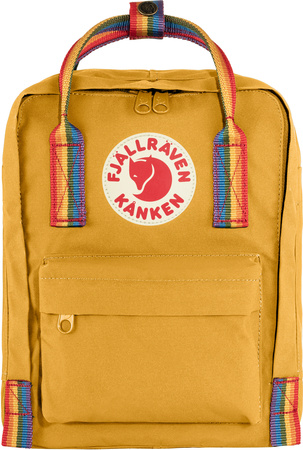 Plecak miejski Fjallraven Kanken Rainbow Mini - Ochre / Rainbow Pattern