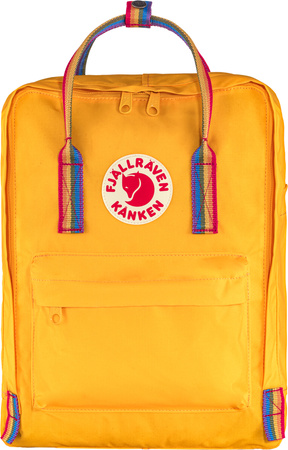 Plecak miejski Fjallraven Kanken Rainbow - Warm Yellow / Rainbow Pattern
