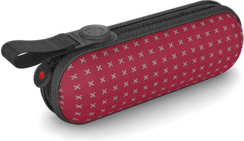 Parasol składany ręczny Knirps X1 Mini 2Cross Czerwony