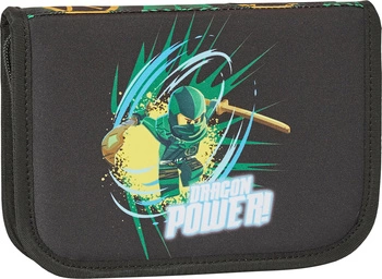 Piórnik składany z wyposażeniem LEGO Ninjago Dragon Power Black / Green