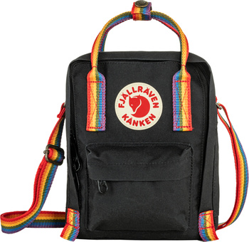 Torba na ramię Fjallraven Kanken Rainbow Sling - Black / Rainbow Pattern