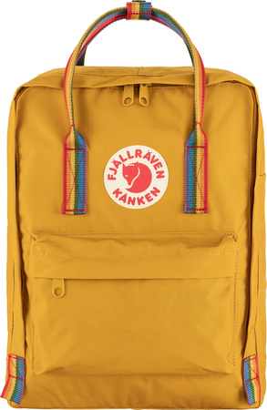 Plecak miejski Fjallraven Kanken Rainbow - Ochre / Rainbow Pattern